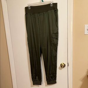 Olive Green Track Pants